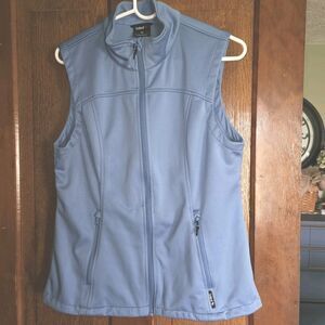 Baleaf Vest Men Medium Blue Full Zip Pockets Performance Hiking Activewear